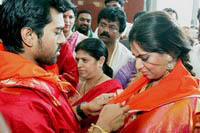 Ram Charan Upasana at Tirumala Photos